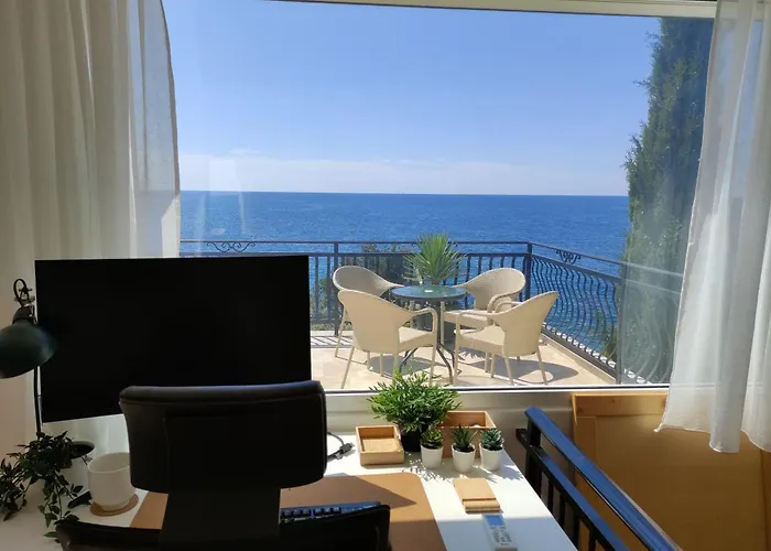 Family Seaside Holm Oak Villa With Private Rocky Beach